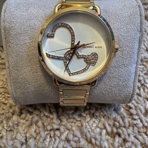 Micheal Kors Gold Heart Watch